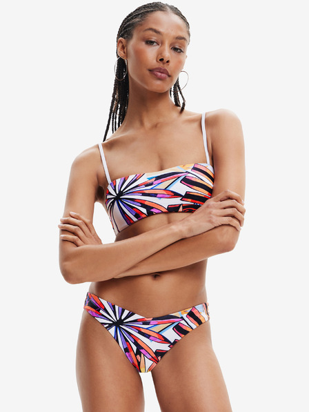 Desigual Beli ženski zgornji del vzorčastih kopalk Desigual Playa