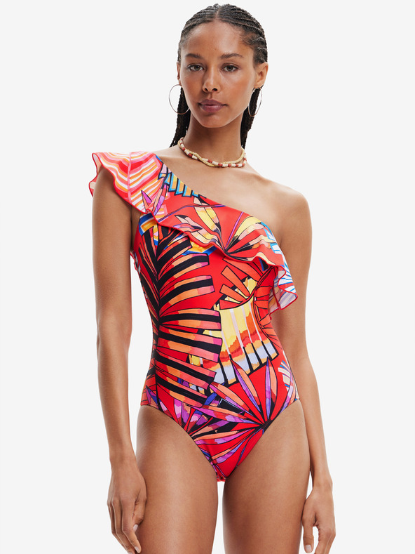 Desigual Rdeče ženske vzorčaste kopalke Desigual Medewi