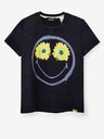 Desigual Črna Desigual Margarita Smiley majica za ženske