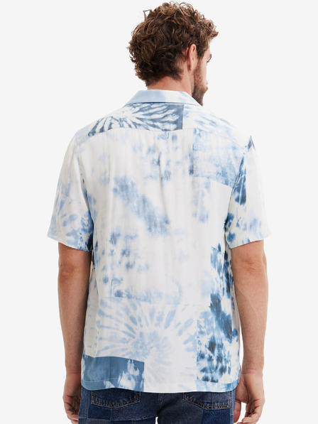 Desigual Bela moška vzorčasta majica Desigual Fresia