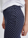 Orsay Temno modre ženske tričetrtinske pikčaste hlače ORSAY