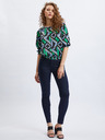 Orsay Črno-zelena ženska vzorčasta bluza ORSAY