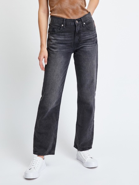 GAP Džínsy uvoľnené Mid Rise Distressed '90s GAP