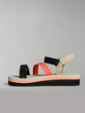 Napapijri Črno-oranžni ženski sandali NAPAPIJRI