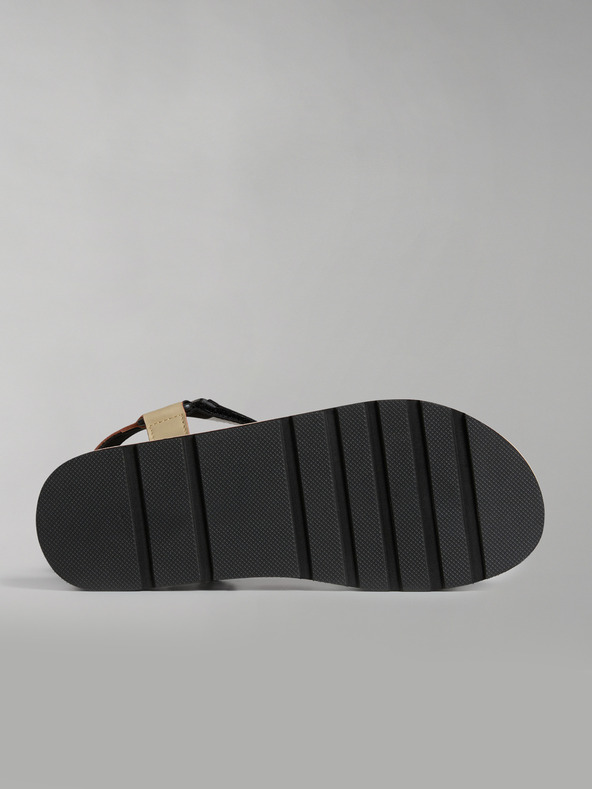 Napapijri Črno-oranžni ženski sandali NAPAPIJRI