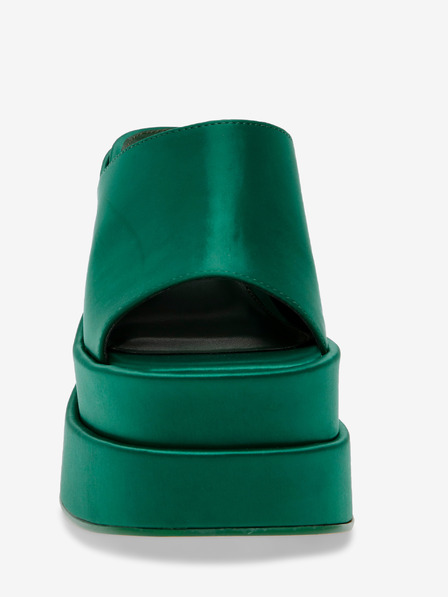 Steve Madden Temno zeleni ženski copati s peto Steve Madden