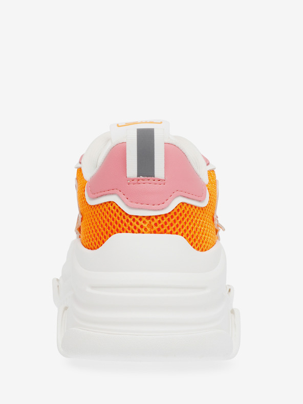 Steve Madden Bele in oranžne ženske superge na platformi Steve Madden