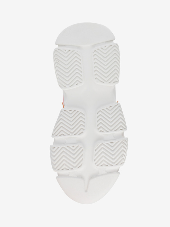 Steve Madden Bele in oranžne ženske superge na platformi Steve Madden