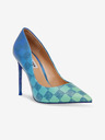 Steve Madden Modro-zeleni ženski karirasti čevlji Steve Madden
