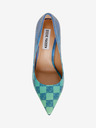 Steve Madden Modro-zeleni ženski karirasti čevlji Steve Madden
