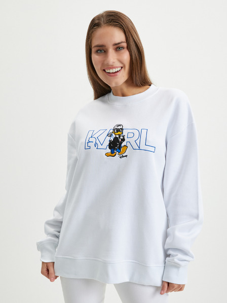 Karl Lagerfeld Bela ženska majica KARL LAGERFELD x Disney