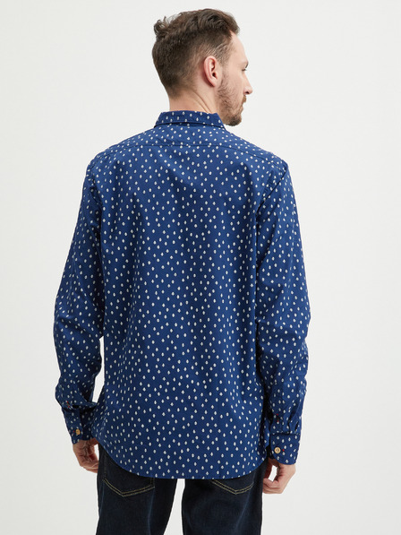 Scotch & Soda Temno modra vzorčasta moška srajca Scotch & Soda