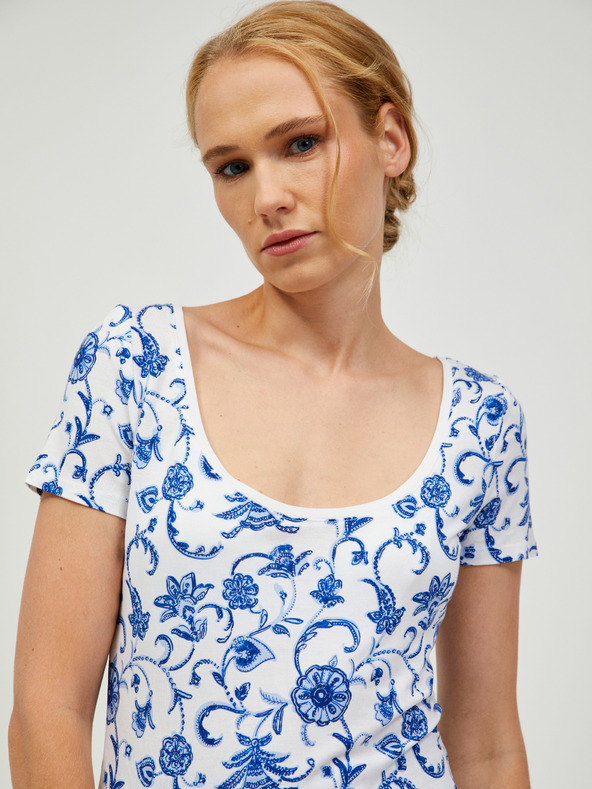 Orsay Modro-bela vzorčasta majica ORSAY