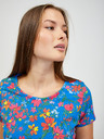 Orsay Rdeče-modra cvetlična majica ORSAY