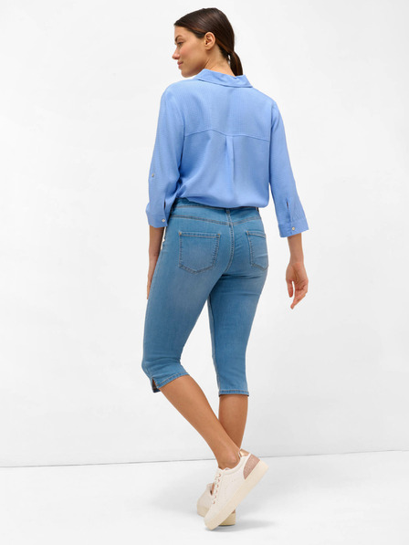 Orsay Modre denim tričetrtinske kratke hlače ORSAY