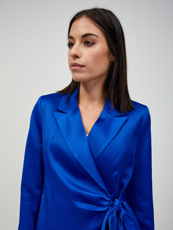 Orsay Temno moder satenast suknjič z zavezovanjem ORSAY