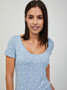 Orsay Svetlo modra cvetlična majica ORSAY