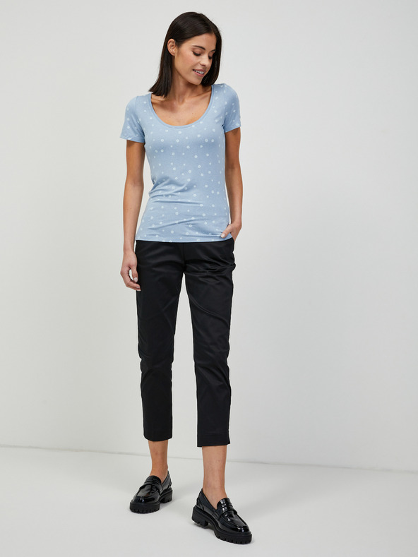 Orsay Svetlo modra cvetlična majica ORSAY