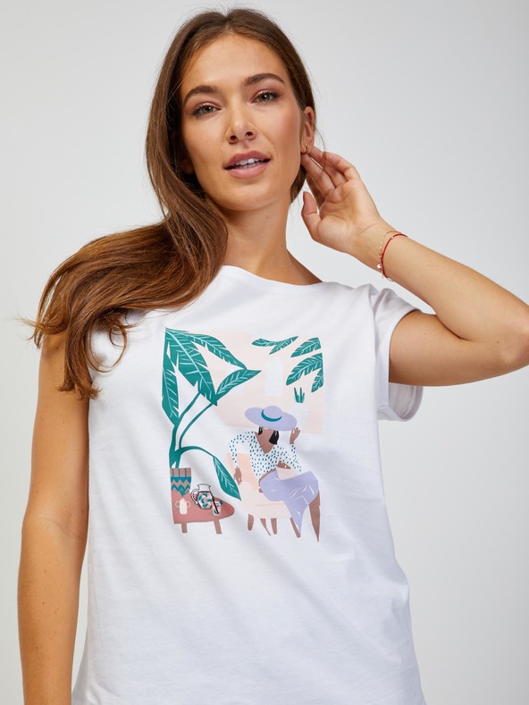 Orsay Bela ženska majica ORSAY