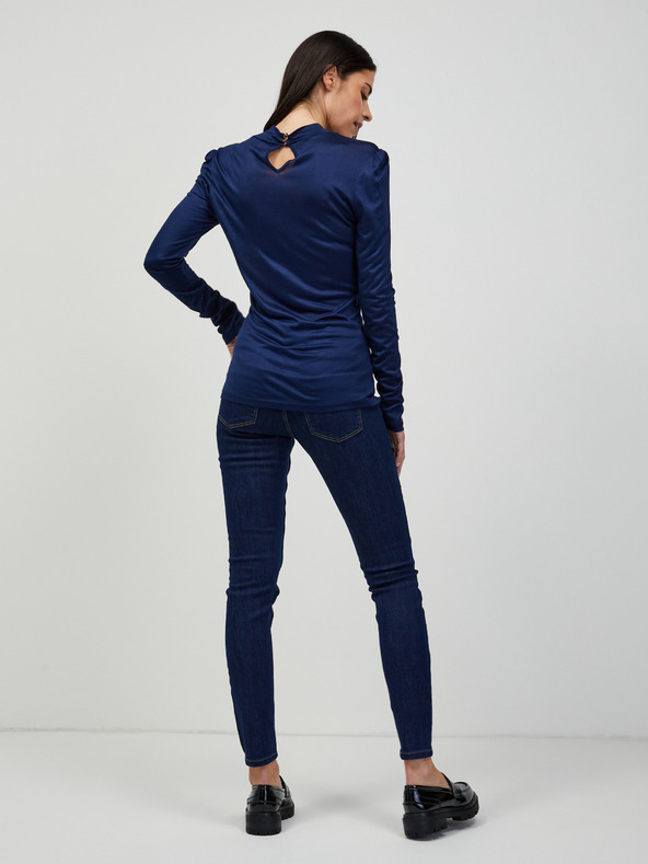 Orsay Temno modra majica z dolgimi rokavi ORSAY
