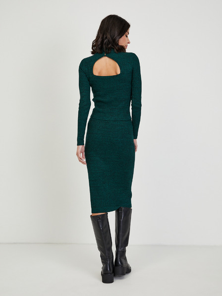 Orsay Temno zelen ženski pulover ORSAY