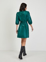 Orsay Zelena ženska obleka iz umetnega usnja ORSAY