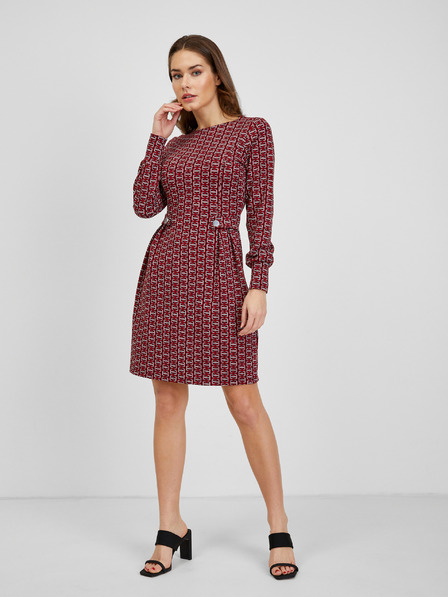 Orsay Rdeče ženske vzorčaste obleke ORSAY