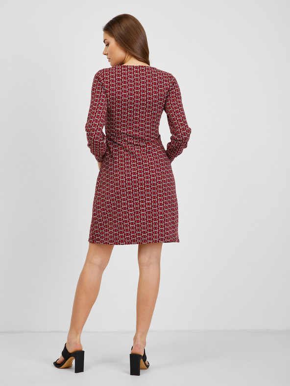 Orsay Rdeče ženske vzorčaste obleke ORSAY
