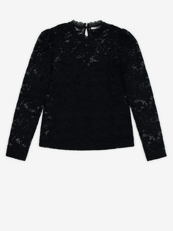 Orsay Črna ženska čipkasta majica ORSAY