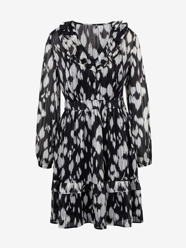 Orsay Belo-črna ženska vzorčasta obleka ORSAY