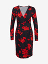 Orsay Rdeče-črna ženska cvetlična obleka ORSAY