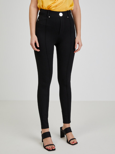Orsay Črne ženske skinny fit hlače ORSAY