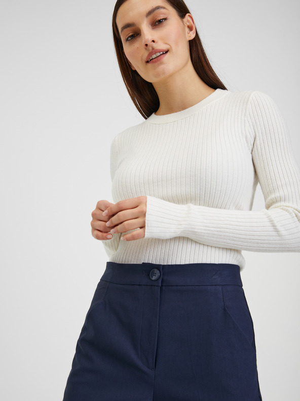 Orsay Temno modre ženske hlače ORSAY