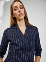 Orsay Temno modra ženska črtasta obleka ORSAY