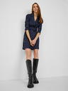 Orsay Temno modra ženska črtasta obleka ORSAY