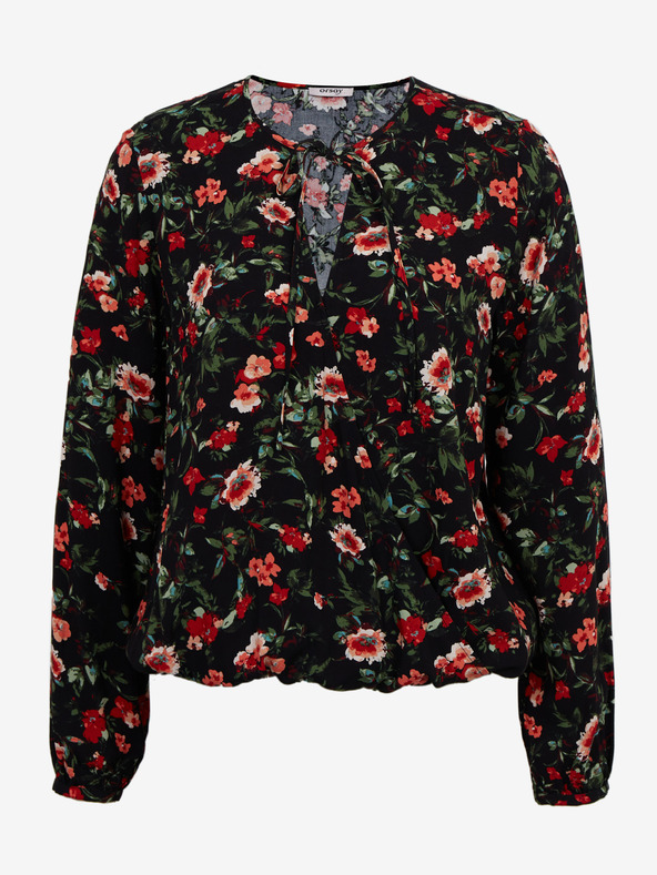 Orsay Rdeče-črna ženska cvetlična bluza ORSAY