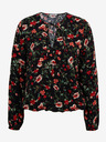 Orsay Rdeče-črna ženska cvetlična bluza ORSAY