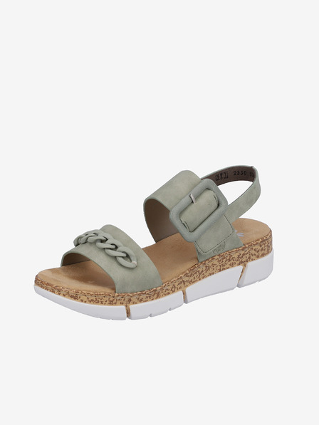 Rieker Kaki ženski sandali na platformi Rieker