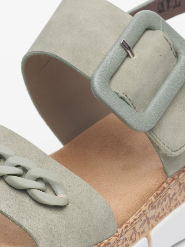 Rieker Kaki ženski sandali na platformi Rieker