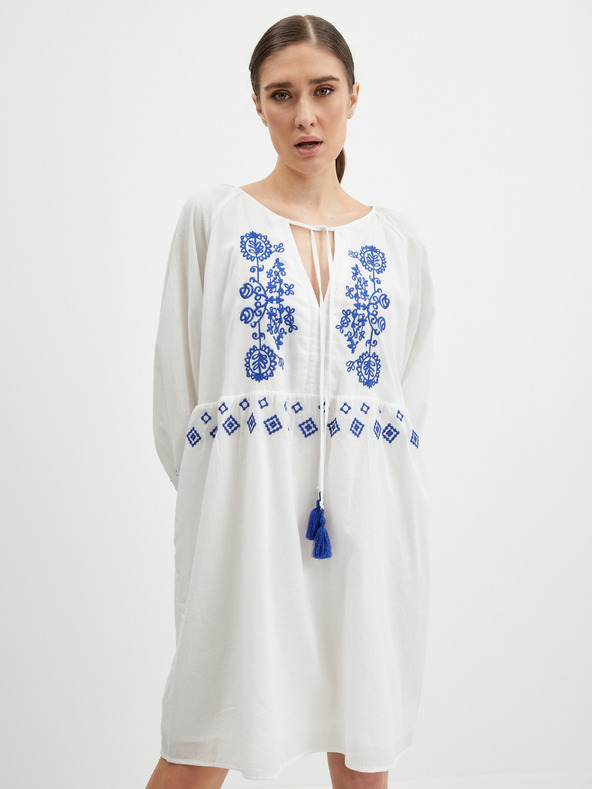 Orsay Bela ženska obleka ORSAY