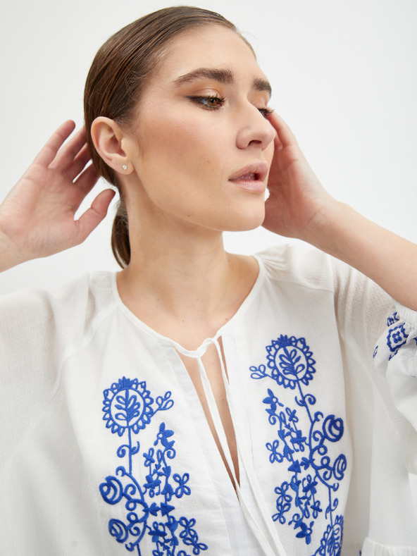 Orsay Bela ženska obleka ORSAY