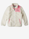 O'Neill Bela dekliška majica O'Neill HYBRID FLEECE FZ