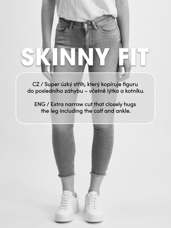 Orsay Bele skrajšane skinny fit kavbojke ORSAY