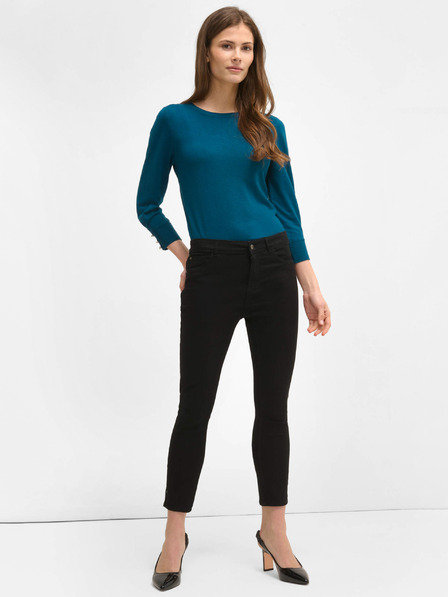 Orsay Črne skrajšane skinny fit kavbojke ORSAY