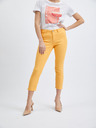 Orsay Oranžne ženske skrajšane skinny fit kavbojke ORSAY