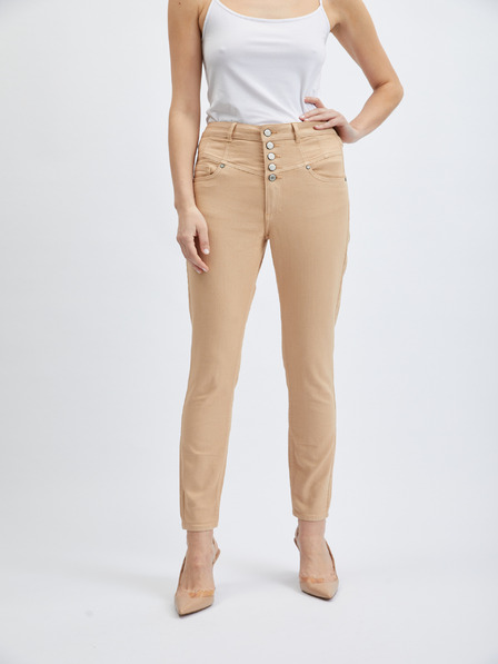 Orsay Bež ženske skinny fit kavbojke ORSAY