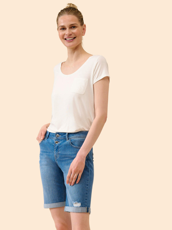 Orsay Modre denim natrgane kratke hlače ORSAY