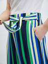 Orsay Zeleno-modre ženske črtaste široke hlače ORSAY