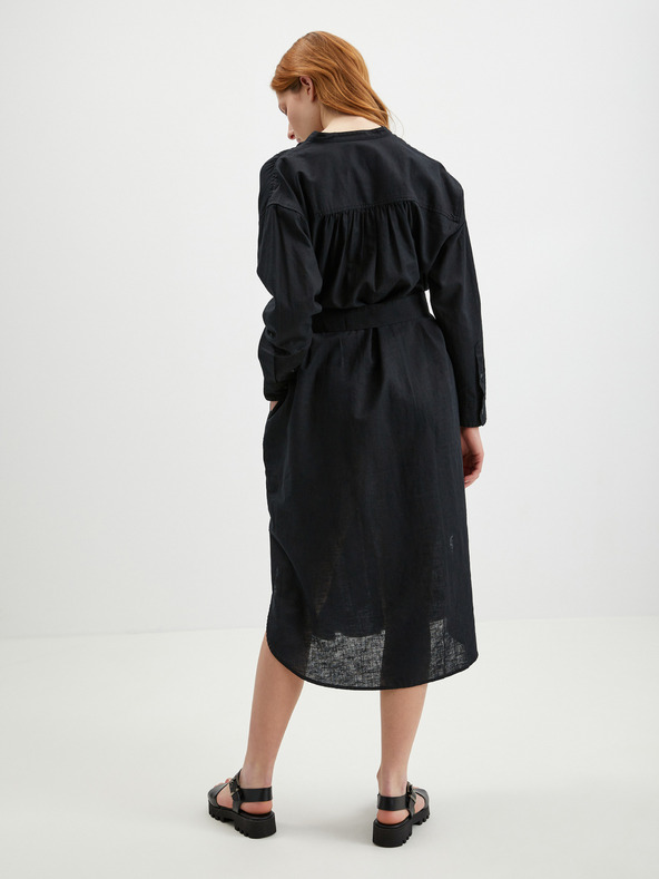 GAP Lanene srajčne midi obleke GAP