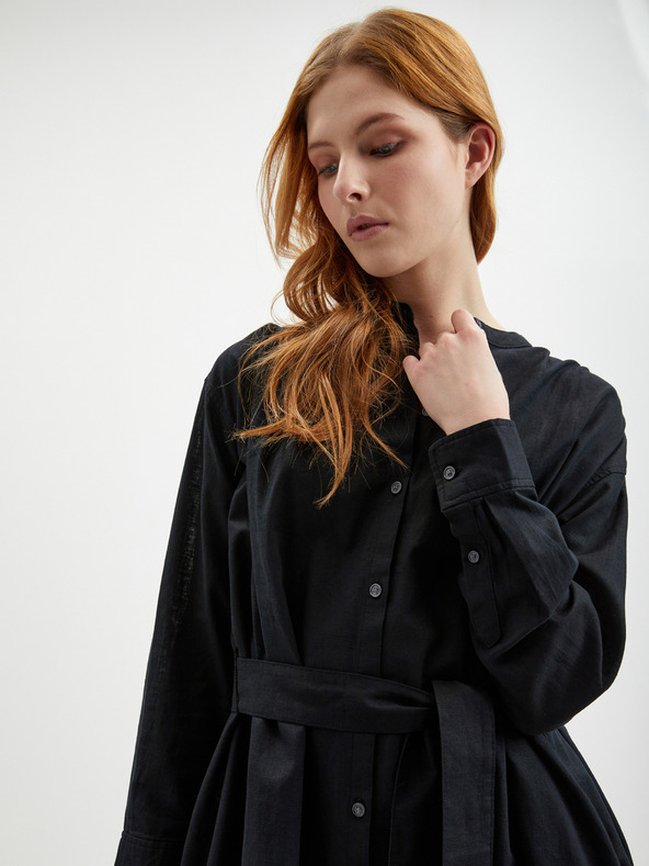 GAP Lanene srajčne midi obleke GAP